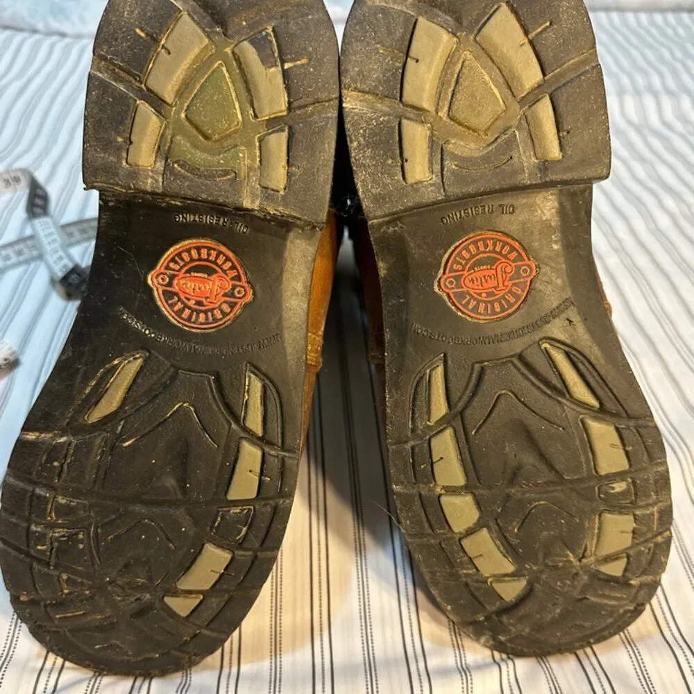 Justin Workboots Leather and Camo Size 10 EE